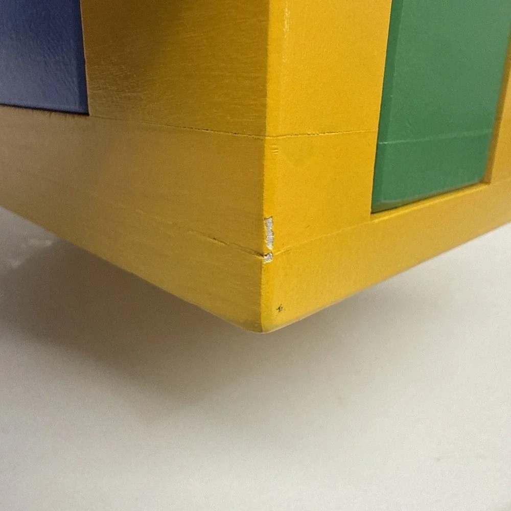 Vintage IKEA Primary Colors Wooden House Toy Puzzle 1980's-90's - Fast Shipping!